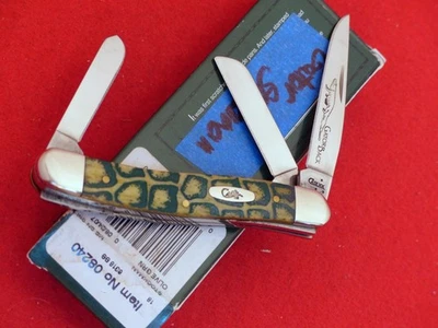 Faca Case XX USA 6318 SS Gator Back osso oliva 2007 Stockman em perfeito estado na caixa - Imagem 1 de 3