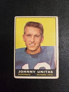1961 Topps - Johnny Unitas #1 VG Surface Colts HOF Legend - Bild 1 von 3
