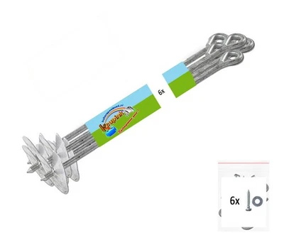 6x Bodenanker Spielturm 50 cm Schaukel Erdnagel Anker Erdanker Schaukelanker - Bild 1 von 2