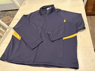 Tri-Mountain Performance Jacket Mens 3XL Navy Yellow Full Zip UltraCool Pullover Foto 1 de 4
