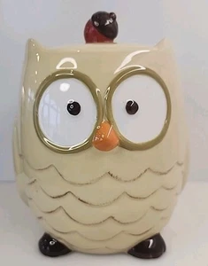 TAG Owl Cookie Jar Ceramic Looks Like Tootsie Pop Mascot 9" - Picture 1 of 8