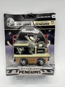 Motor de tren magnético de madera MasterPieces Pittsburgh Penguins - Imagen 1 de 6
