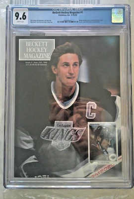Beckett Hockey Magazine Issue #1 Sept/Oct 1990 Wayne Gretzky Cover CGC 9.6 - Image 1 of 2