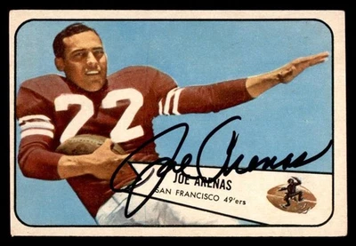 1954 Bowman Football #30 Joe Arenas Signed Autograph (no COA) - Image 1 of 2