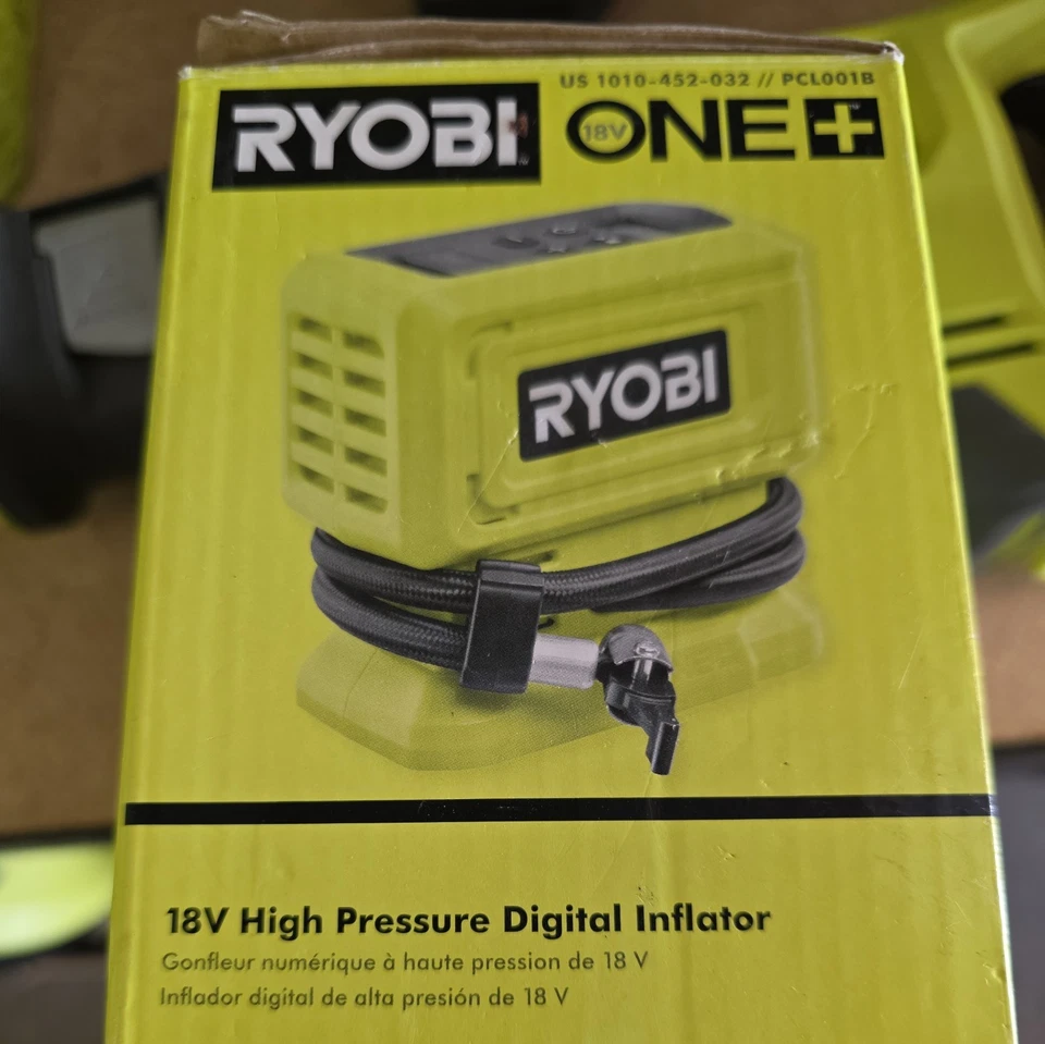 Herramienta infladora digital de alta presión Ryobi One+ 18V solo modelo PCL001B Foto 1 de 1