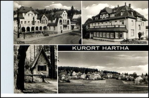 HARTHA Sachsen DDR Mehrbild-AK 1969 4 s/w Fotoansichten - Picture 1 of 1