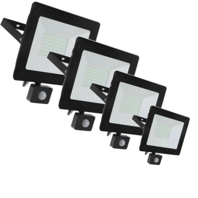 FARO LED FARETTO 20W 30W 50W 100W CON SENSORE DI MOVIMENTO ESTERNO CREPUSCOLARE - Immagine 1 di 4