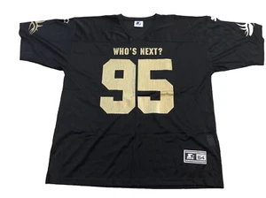Vintage Goldberg Shirt Mens 54 Black Gold Starter Wrestling Jersey WWE 90s Bill - Picture 1 of 6