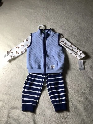 Toddler Boys 18 months 3pcs Carter’s Vest Pants Set  - Image 1 of 4
