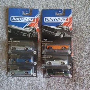 Set Of 6 Matchbox 1/64 Diecast Cars Buick Ford Chevy Cadillac - Picture 1 of 8