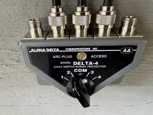 ALPHA DELTA DELTA-4B-N 4-Position Coax Switch with Type-N Female ...