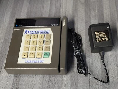 ⭐⭐⭐⭐⭐ Verifone Tranz 330 Credit Card Reader POS Terminal w Power Adapter - Image 1 of 4