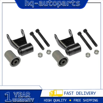 Par de grilletes de resorte de hoja trasero Dorman 2 piezas para Chevrolet C3500 1990 Foto 1 de 4