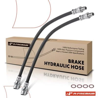 A-Premium 2x Front and Brake Hydraulic Hose for Mercedes-Benz 280CE 400E 300CD - Image 1 of 4