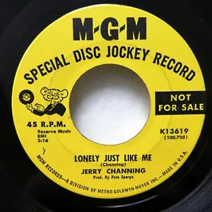 JERRY CHANNING 45 When you loved me / Lonely just like me MGM promo 1965 Ct835 - Picture 1 of 2