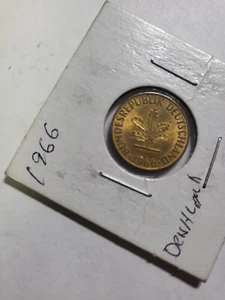 1966 German 5 Pfennig Coin - Picture 1 of 5