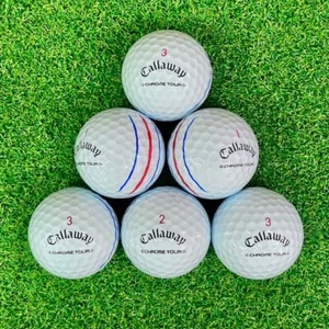 24 Chrome Tour Triple Track Golf Balls Callaway AAAAA 5A Free Shipping Deal - Picture 1 of 6