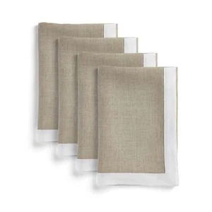 Solino Home 100% Pure Linen Dinner Napkins 20 x 20" for Fall Dining - Classic - Picture 1 of 74