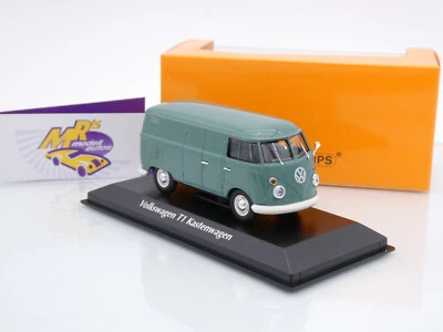 Maxichamps 940052200 # Volkswagen VW T1 Kasten Baujahr 1963 " pastelblau " 1:43 - Bild 1 von 3