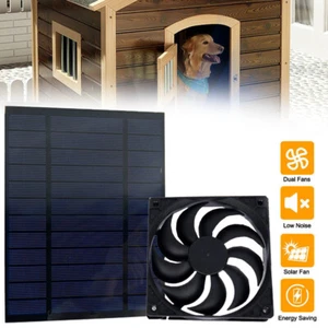 50W Solar Panel Ventilator Solarlüfter Abluftventilator Hühnerstall Gewächshaus - Bild 1 von 12