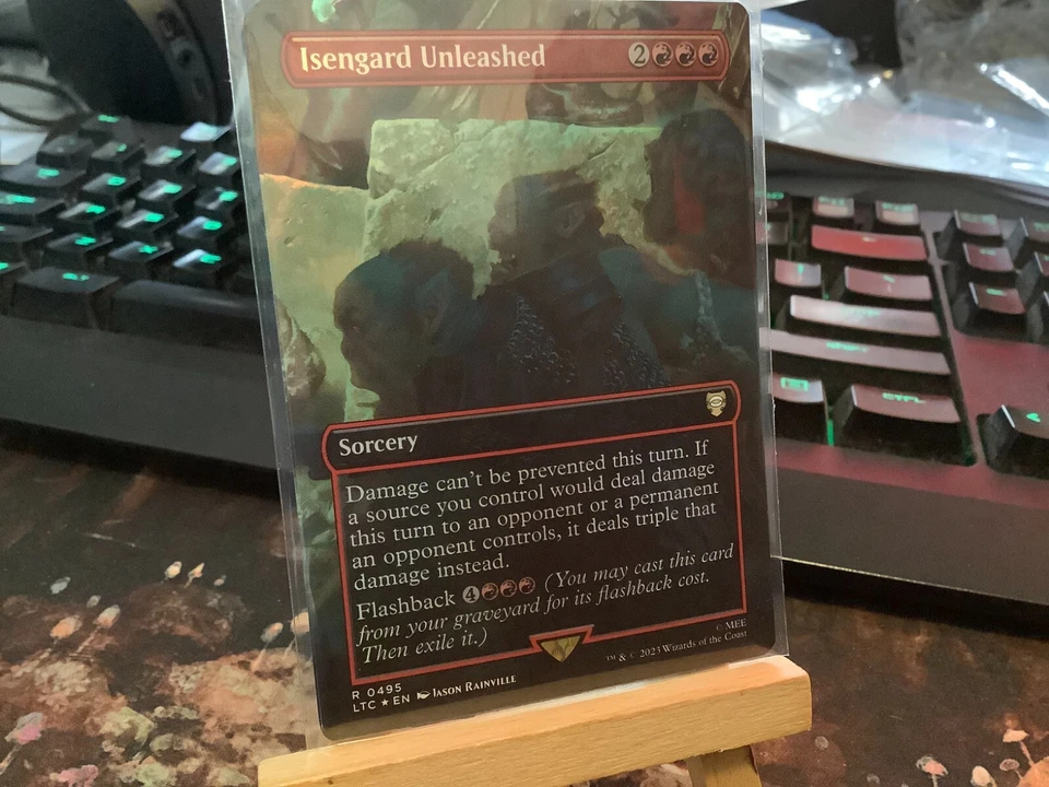 MTG - Magic the Gathering Card - Foil Borderless Isengard Unleashed - LTC - image 1 of 1