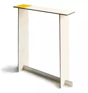 Narrow Catch-All Laser Cut Wood Console Table for Entry and Living Room Slim - Picture 1 of 4