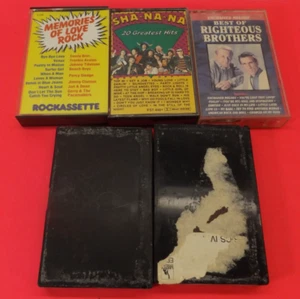 Cassette Tape Lot 5 Sha-Na-Na, Righteous Brothers, Love Rock, Bobby Vee, Traces - Picture 1 of 5