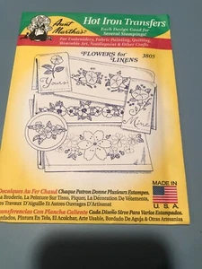 Aunt Marthas 3805-Flowers For Linens - Picture 1 of 2