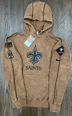 Sudadera con capucha Nike New Orleans Saints Salute to Service 2023 suéter lateral 2XL XXL Foto 1 de 2