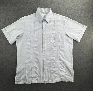 Givenchy Mens Guyaberas Shirt Size XL Short Sleeve Tropics Miami Vintage Top - Picture 1 of 24