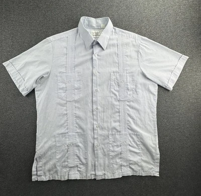 Givenchy Mens Guyaberas Shirt Size XL Short Sleeve Tropics Miami Vintage Top - Image 1 of 4