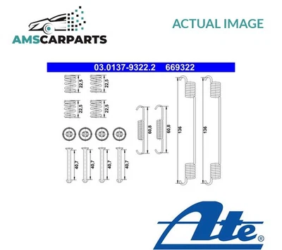 BRAKE DRUM SHOES FITTING KIT REAR 030137-93222 ATE NEW OE REPLACEMENT - Image 1 of 4