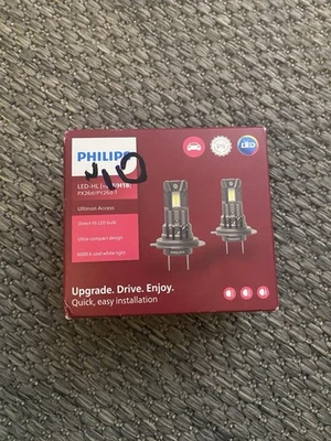 PHILIPS Lampadine Auto LED H7 H18 Philips Ultinon Access 6000K 12V Px26d - Immagine 1 di 4