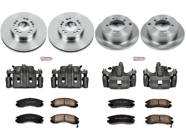 Pastilha de freio dianteiro e traseiro e kit de rotor para 2000 Mitsubishi Eclipse NZ495RN - Imagem 1 de 1