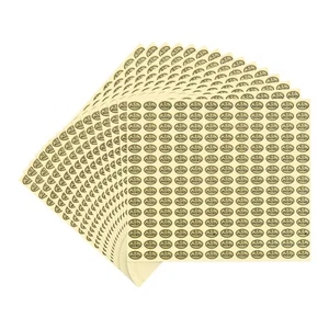 2700 piezas pegatinas de control de calidad pasadas por control de calidad de inventario de 0,5 x 0,35" doradas - Imagen 1 de 6