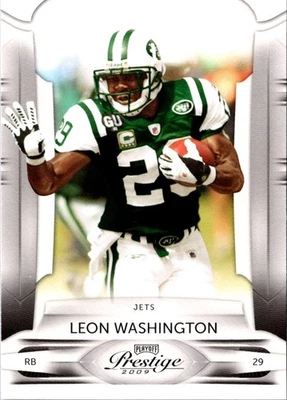 2009 Playoff Prestige Leon Washington #68 New York Jets Football Card - Image 1 of 2
