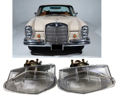Clear 2x Indicator Lights Mercedes W108 W109 W111 W112 220SE 280SE 3.5 220SE - Image 1 of 4