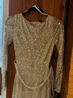 New Years银色闪亮连衣裙 — 第 1/4 张图片