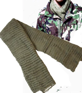 New ARMY Olive Green SCRIM NET Scarf Veil - Cadet TA Para Sniper SAS - Picture 1 of 1