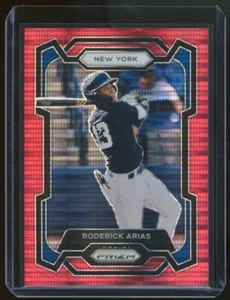 RODERICK ARIAS 2024 Prizm Baseball Red Pulsar Prizm Rookie/Prospect Card #/399 - Picture 1 of 2