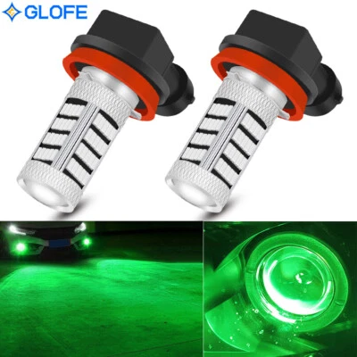 H8 H11 Green LED Bulb SMD 3030 Bright Fog Light Plug N Play for 2020 Honda Civic - Image 1 of 4