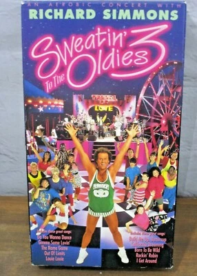 Richard Simmons Sweatin' To The Oldies 3 VHS (1993 Good Times) workout exercise - Image 1 of 2