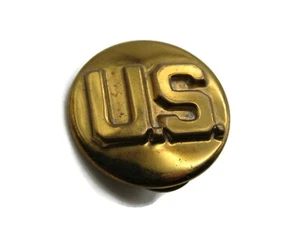 Prendedor de clasificación militar con letras de Estados Unidos tono dorado - Imagen 1 de 4
