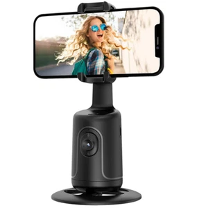 360° Auto Face Tracking Tripod 360° Rotation Phone Camera Mount Selfie Shooting - Picture 1 of 15