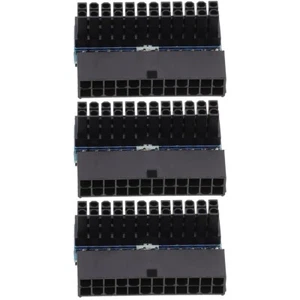 3 Pack 24p Eckgelenk Motherboard-Stromversorgung Adapter Mainboard - Afbeelding 1 van 12