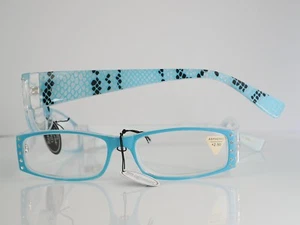 Top-Quality Rectangular Bling   Glasses Retro Glasses +2.50 - Picture 1 of 1