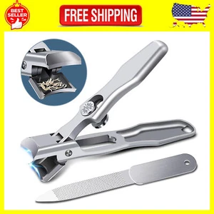 Nail Clippers for Men Thick Nails Professional Extra Large Heavy Duty Toe Nail - Picture 1 of 9