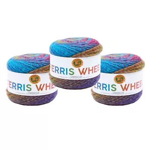 (3 Pack) Lion Brand Yarn 217-600K Ferris Wheel Yarn, Vintage Carousel - Picture 1 of 8