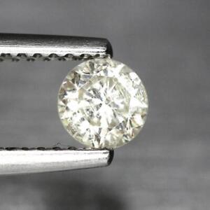 0.45 CTS " ROUND DIAMOND CUT " GENUINE REAL MOISSANITE " ROLE MODEL of DIAMOND