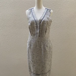 Raoul Tweed Chanel-Style dress, Timeless Classic, Sleeveless, Midi Size 38 - Picture 1 of 10